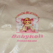 BABYROLL ROSEDREAM PINK PUFFER TOTE BAG & DRAWSTRING BACKPACK SET KAWAII