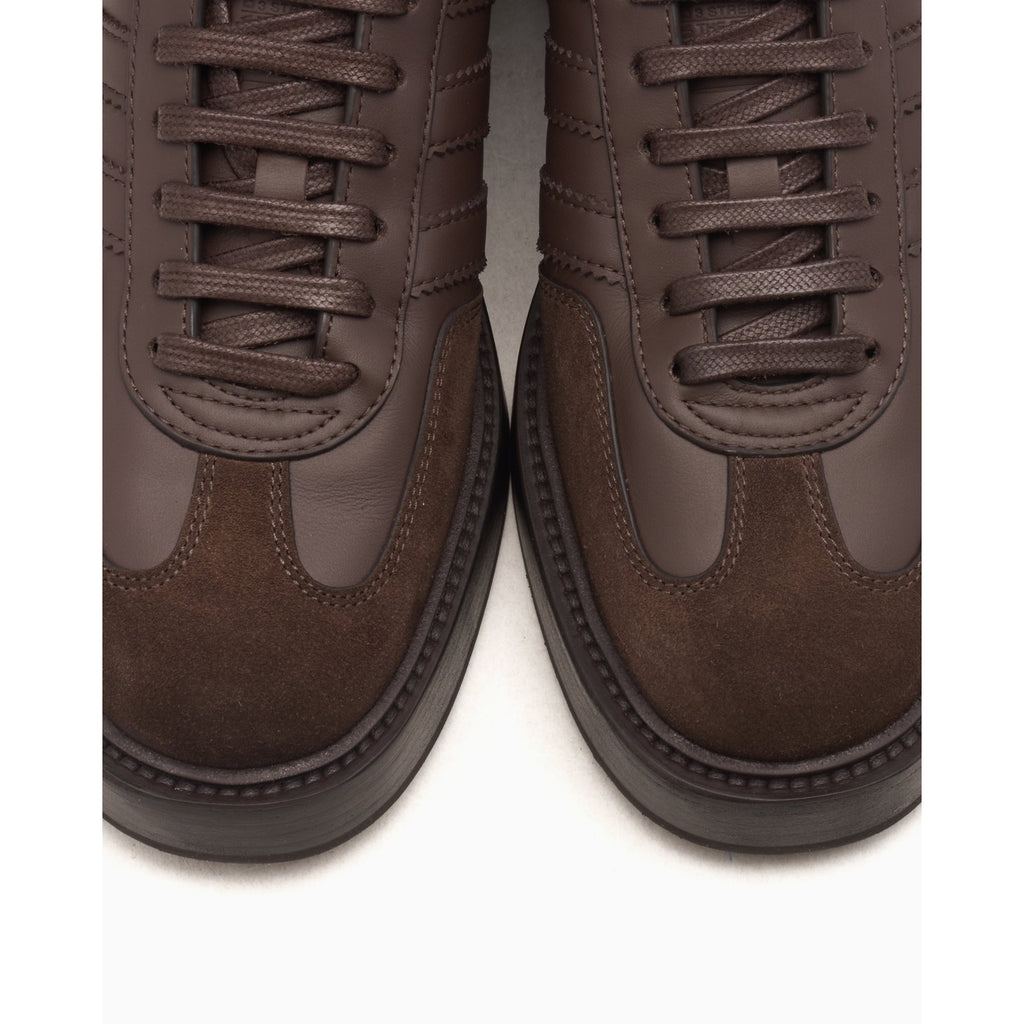 ADIDAS MADE IN ITALY MEN'S 9 PREMIUM GAZELLE INDOOR BROWN LEATHER JI3938