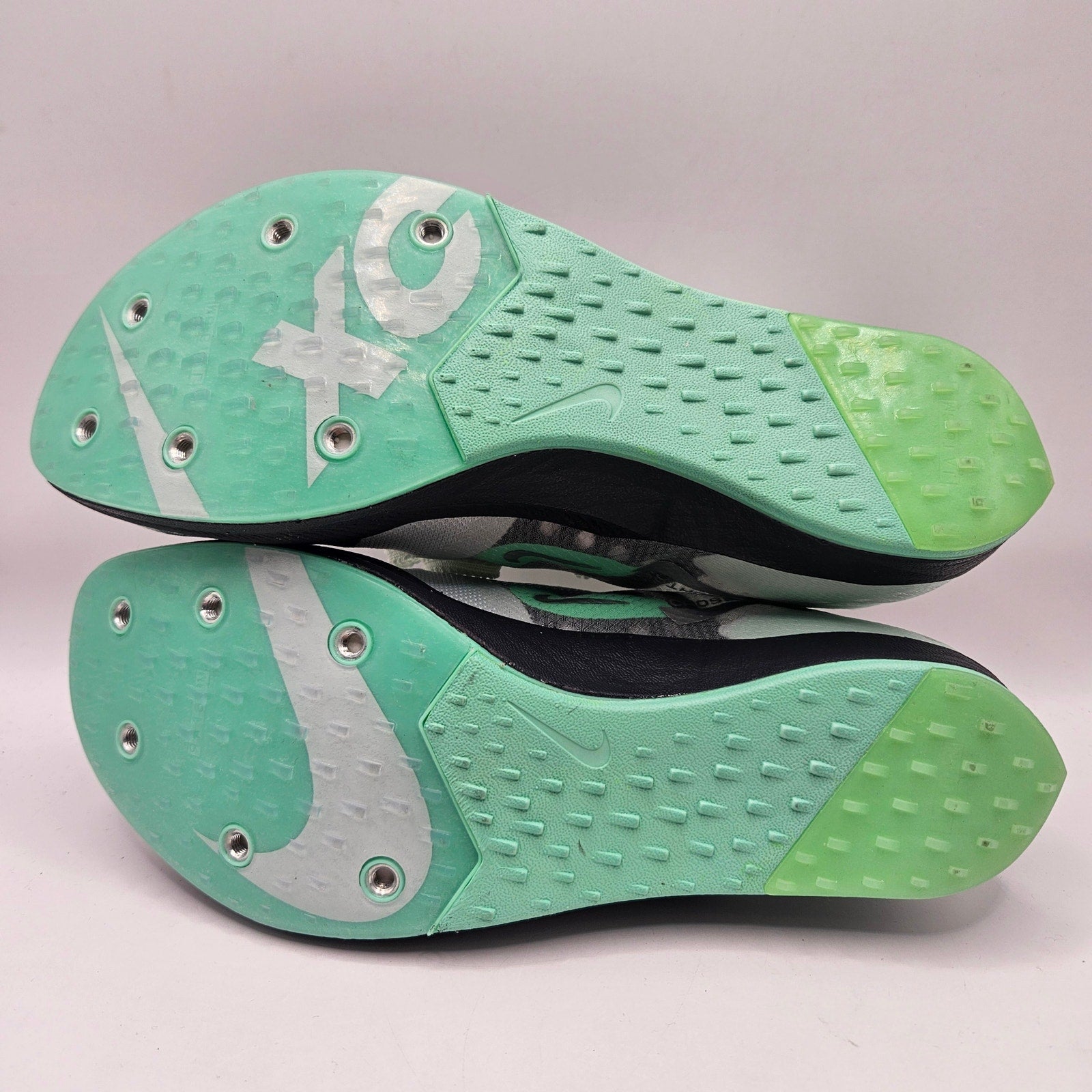 NIKE MEN'S 6.5 DRAGONFLY XC TRACK SPIKES DX7992-300 NWOT BARELY GREEN/METALLIC