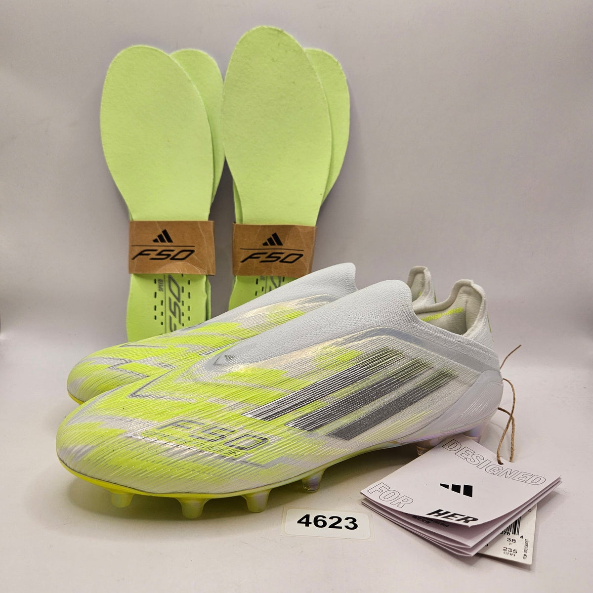 ADIDAS WOMEN'S 6.5 F50 SPARKFUSION LL ELITE FG/AG SOCCER CLEATS JQ1479
