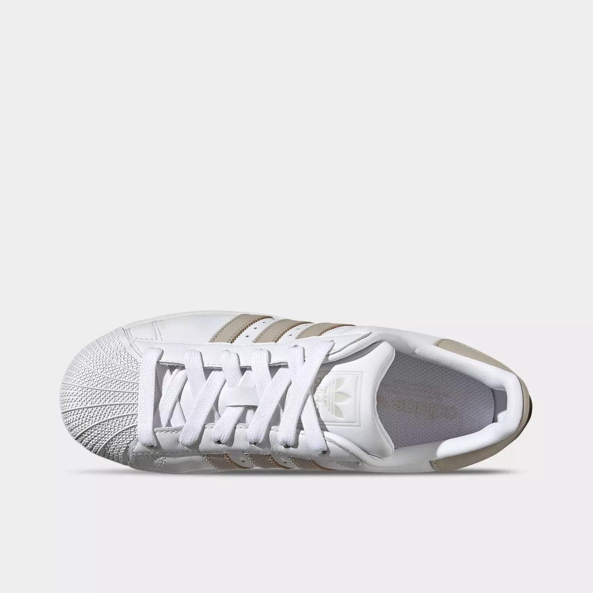 ADIDAS ORIGINALS WOMEN'S 11 SUPERSTAR II WHITE WONDER BEIGE ALUMINA JH7059 NIB