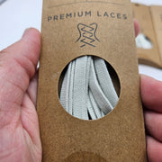 LOT OF 4 - ECCO PREMIUM LACES 100CM WHITE FLAT NIB 1X4 PAIRS