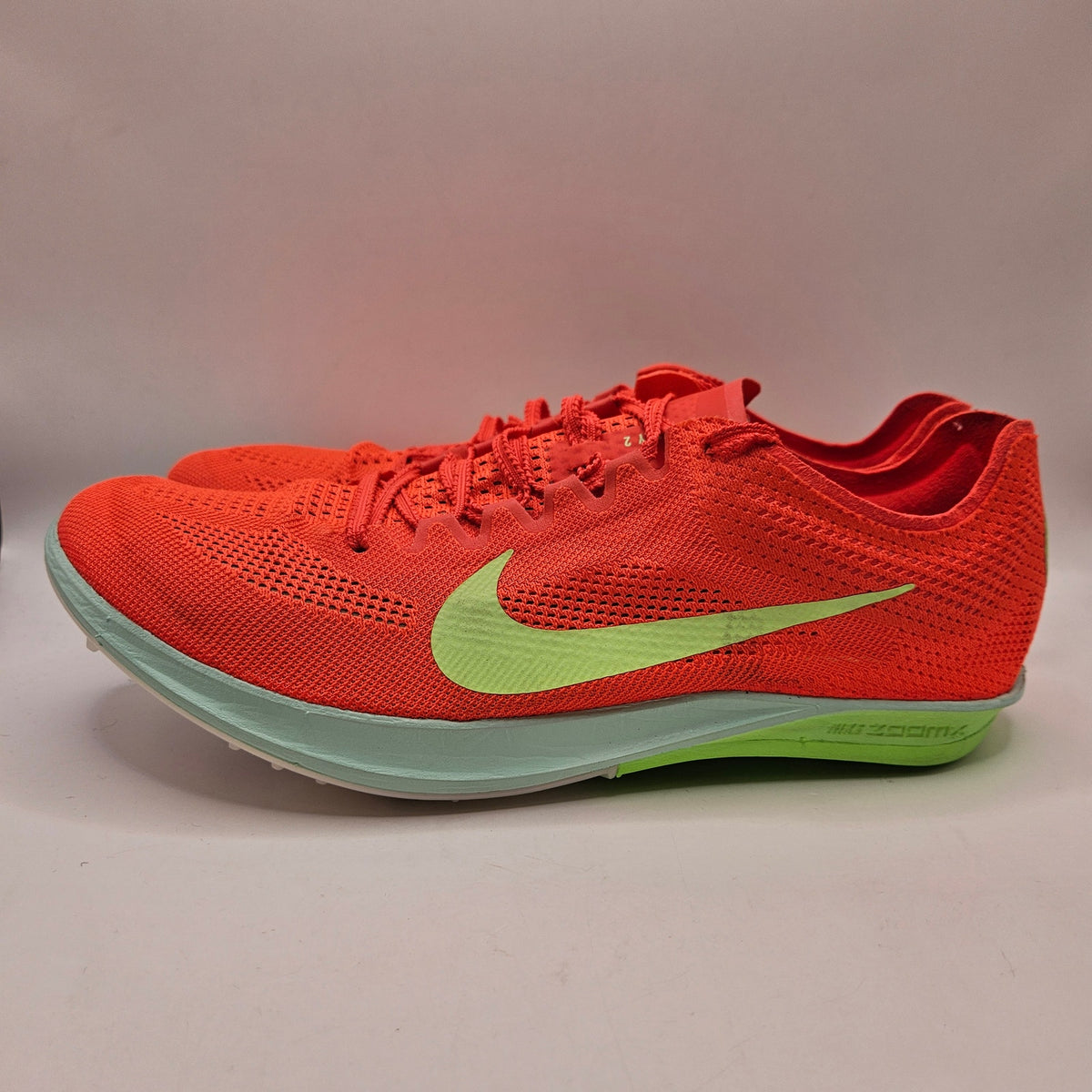 NIKE MEN 10.5 ZOOMX DRAGONFLY 2 DISTANCE TRACK SPIKES BRIGHT CRIMSON FD8413-600