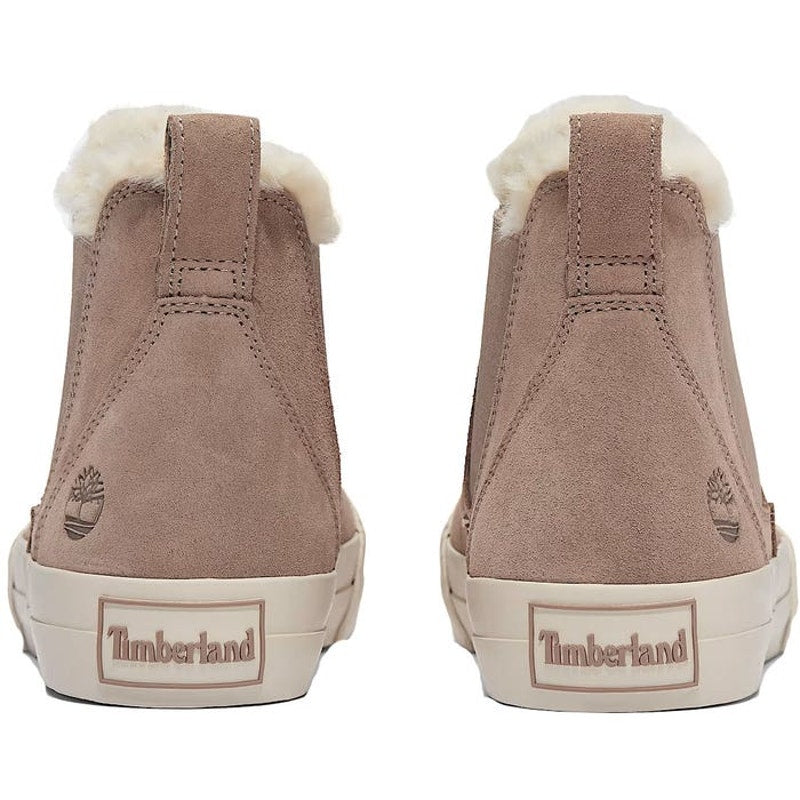 TIMBERLAND WOMEN'S 9.5 SKYLA BAY 2.0 MID WARM LINED SNEAKER TAUPE SUEDE NIB