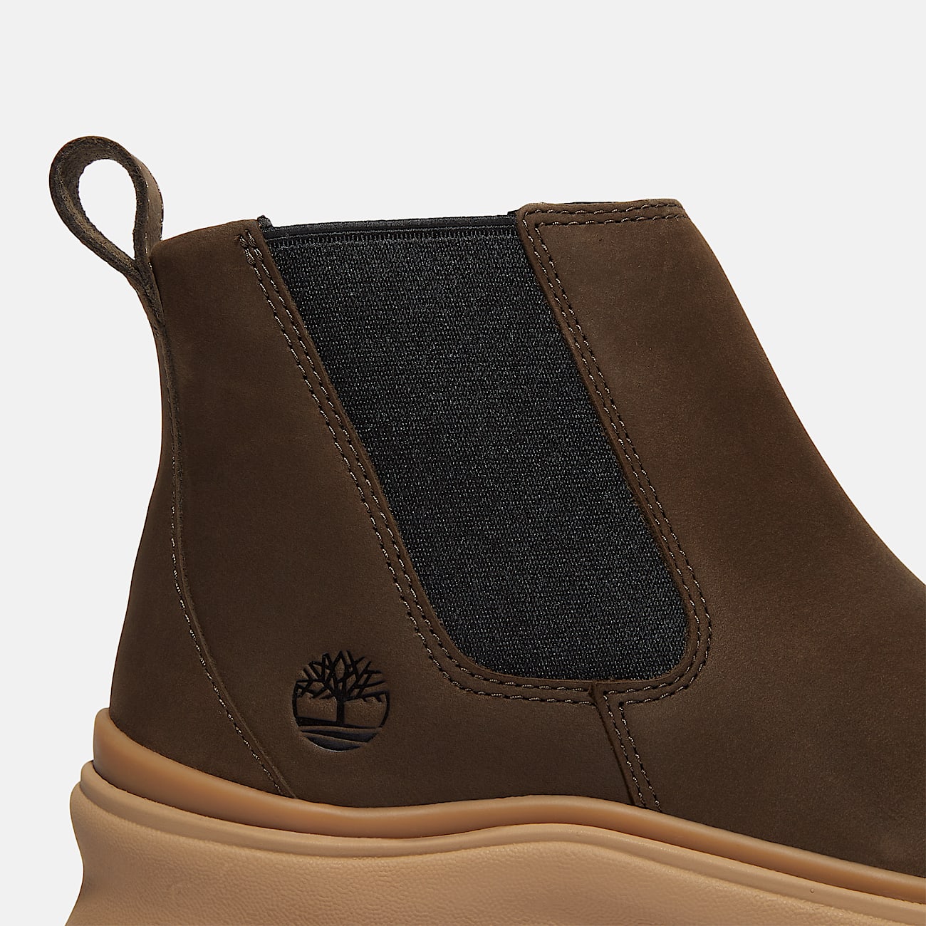 TIMBERLAND WOMEN'S 9 ROXIE LANE MID CHELSEA BOOT DK BROWN NUBUCK NIB