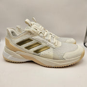 ADIDAS CRAZYFLIGHT 6 WOMEN'S 9.5 INDOOR VOLLEYBALL SHOES WHT GOLD HP7026 NWOB