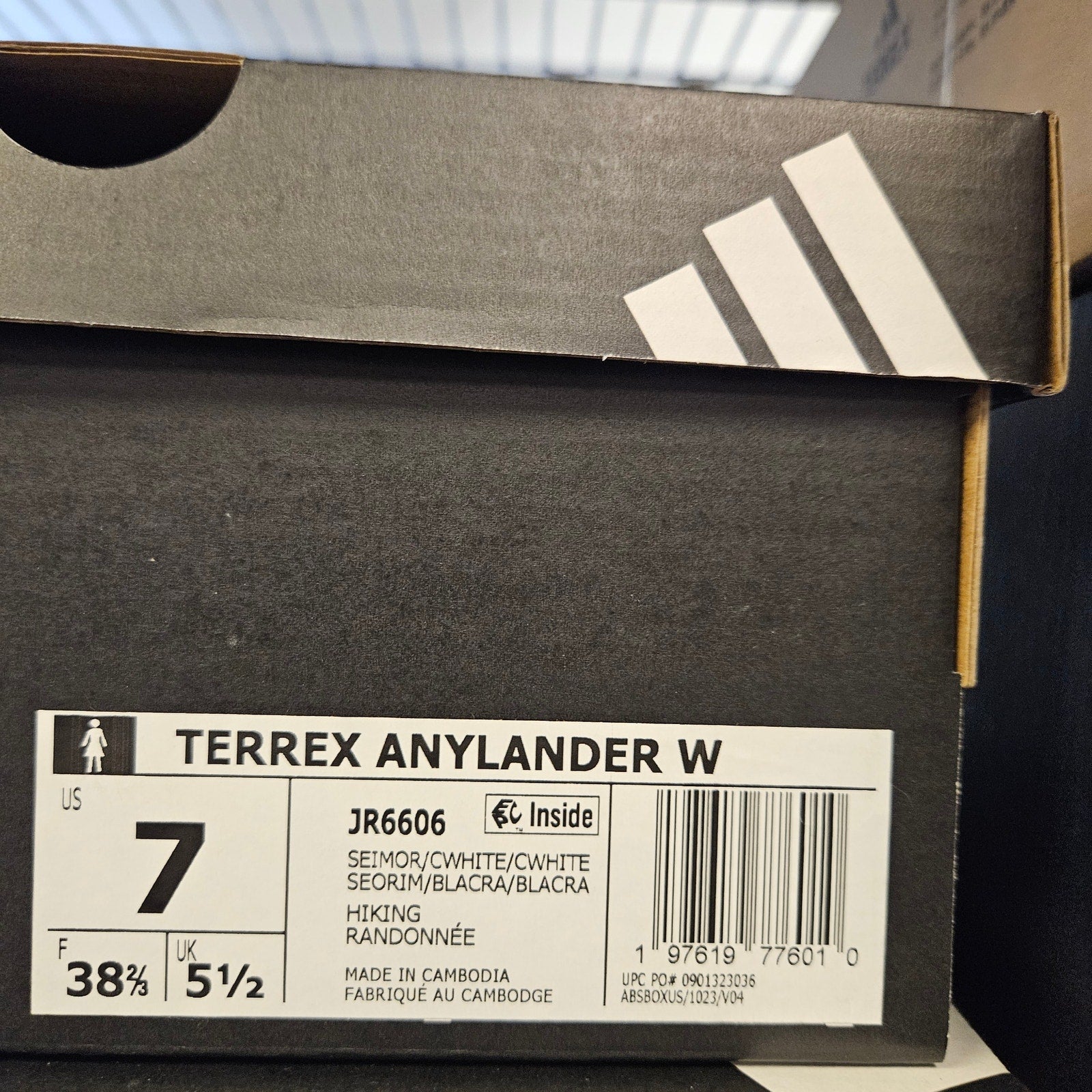 ADIDAS WOMEN'S 7 TERREX ANYLANDER JR6606 BLUE WHITE NIB