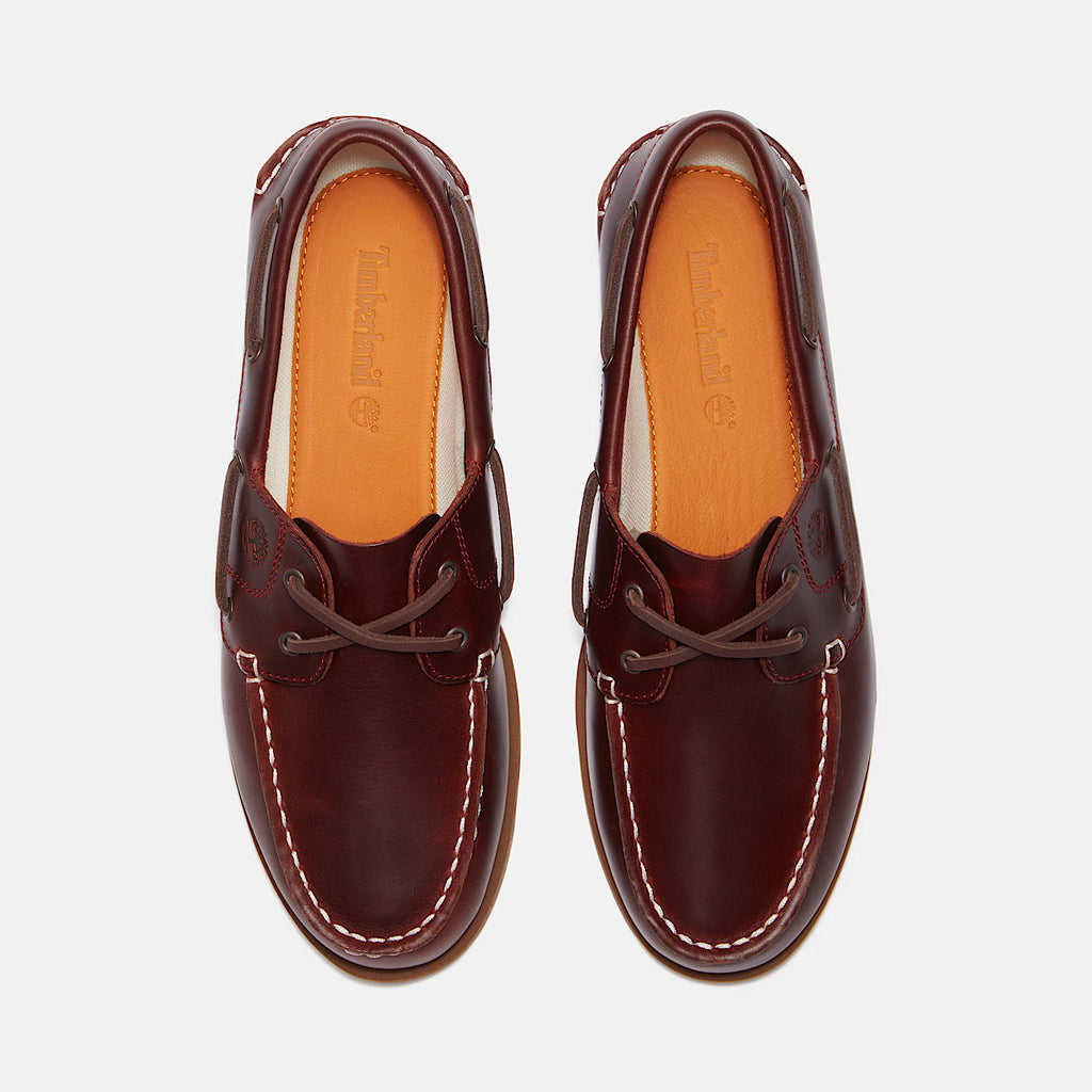 TIMBERLAND WOMEN'S 8 CLASSIC BOAT SHOE BURGUNDY FULL GRAIN TB0A2Q9XEIW NIB