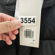 LEVI'S WOMENS LARGE PREMIUM DOWN PUFFER JACKET BLACK HOODED INSULATED NWT
