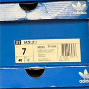ADIDAS Original Kids' 7 CORE BLACK Gazelle Suede Black/White BB2502 NIB