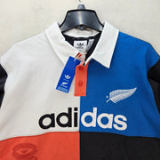 ADIDAS ORIGINALS MEN'S XL RUGBY POLO LONG SLEEVE SHIRT PATCHWORK NWT KG4638