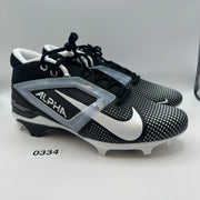 NIKE Men's 9 Alpha Menace 4 PRO Football Cleats Black/White FZ7702-005