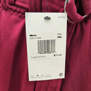 NIKE MEN'S XXL VAPOR PRO FOOTBALL PANTS MAROON WHITE CI3771-670 NWT