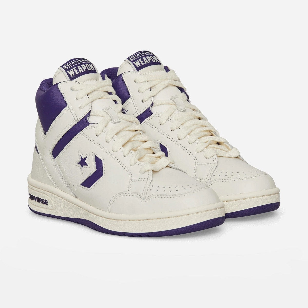 CONVERSE WEAPON MEN'S 12 MID LEATHER MAGIC JOHNSON LA LAKERS NWOB A11211C