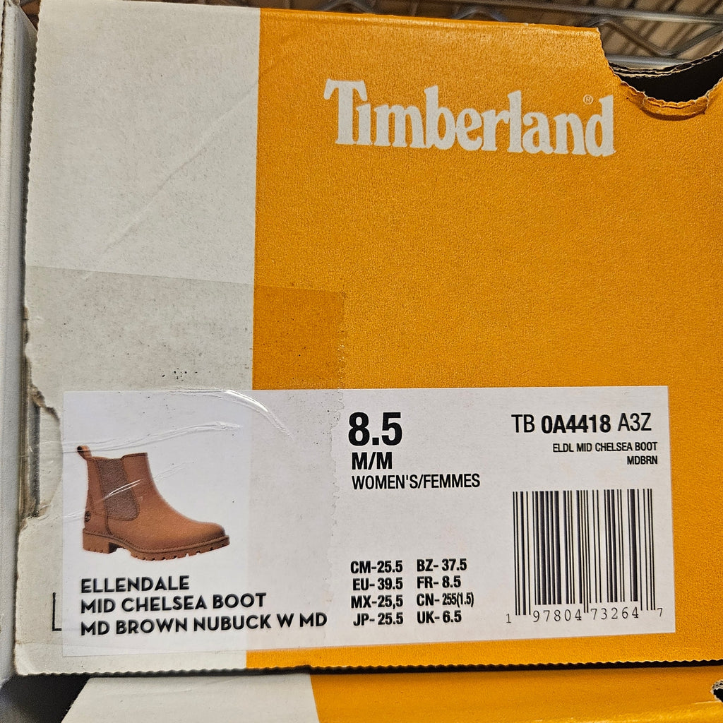 TIMBERLAND WOMEN'S 8.5 ELLENDALE CHELSEA BOOTS MEDIUM BROWN NIB