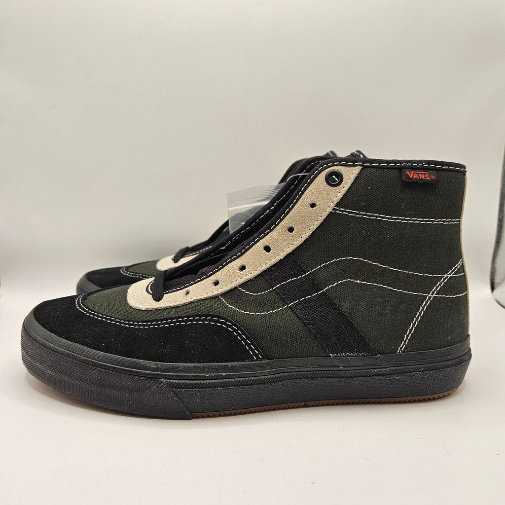 VANS MEN'S 8 GILBERT CROCKETT HI FOREST BLACK SKATE SHOE NWOB
