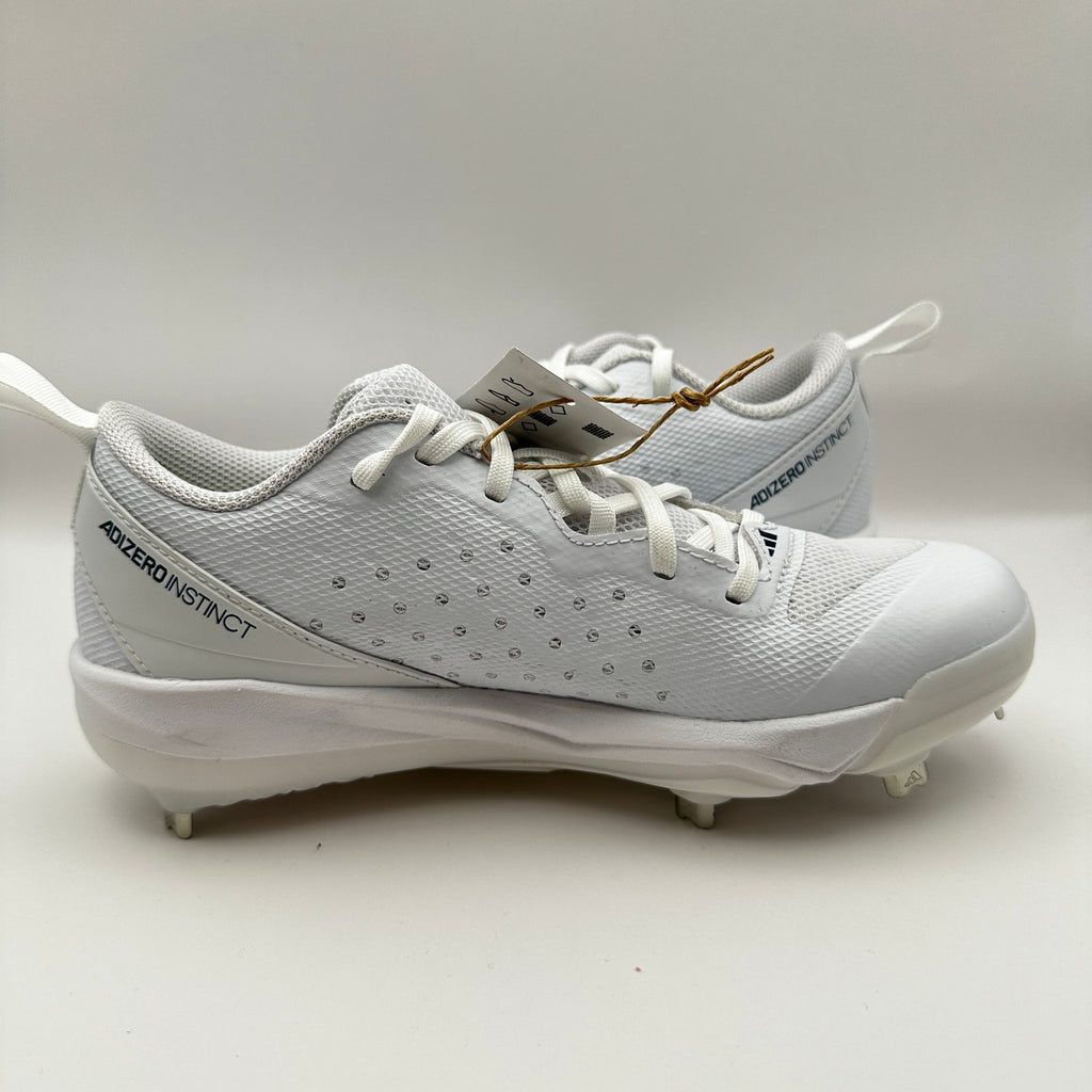 Adidas Womens size 5.5 Softball Shoes Adizero Instinct IH3468 White/Blue