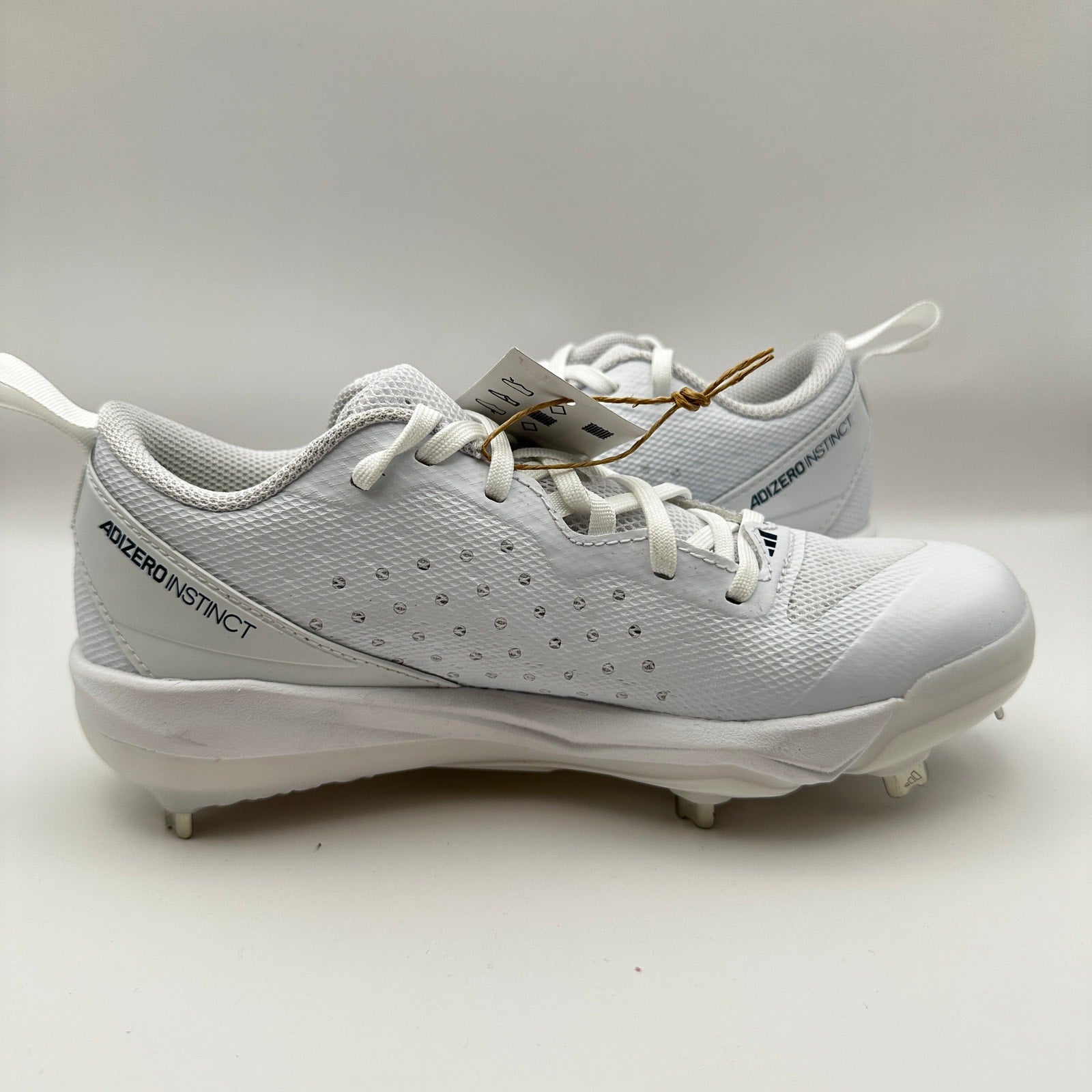 Adidas Womens size 5.5 Softball Shoes Adizero Instinct IH3468 White/Blue
