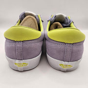VANS MEN'S 10.5 SPORT SNEAKERS LAVENDER LIME GREEN SUEDE OFF THE WALL