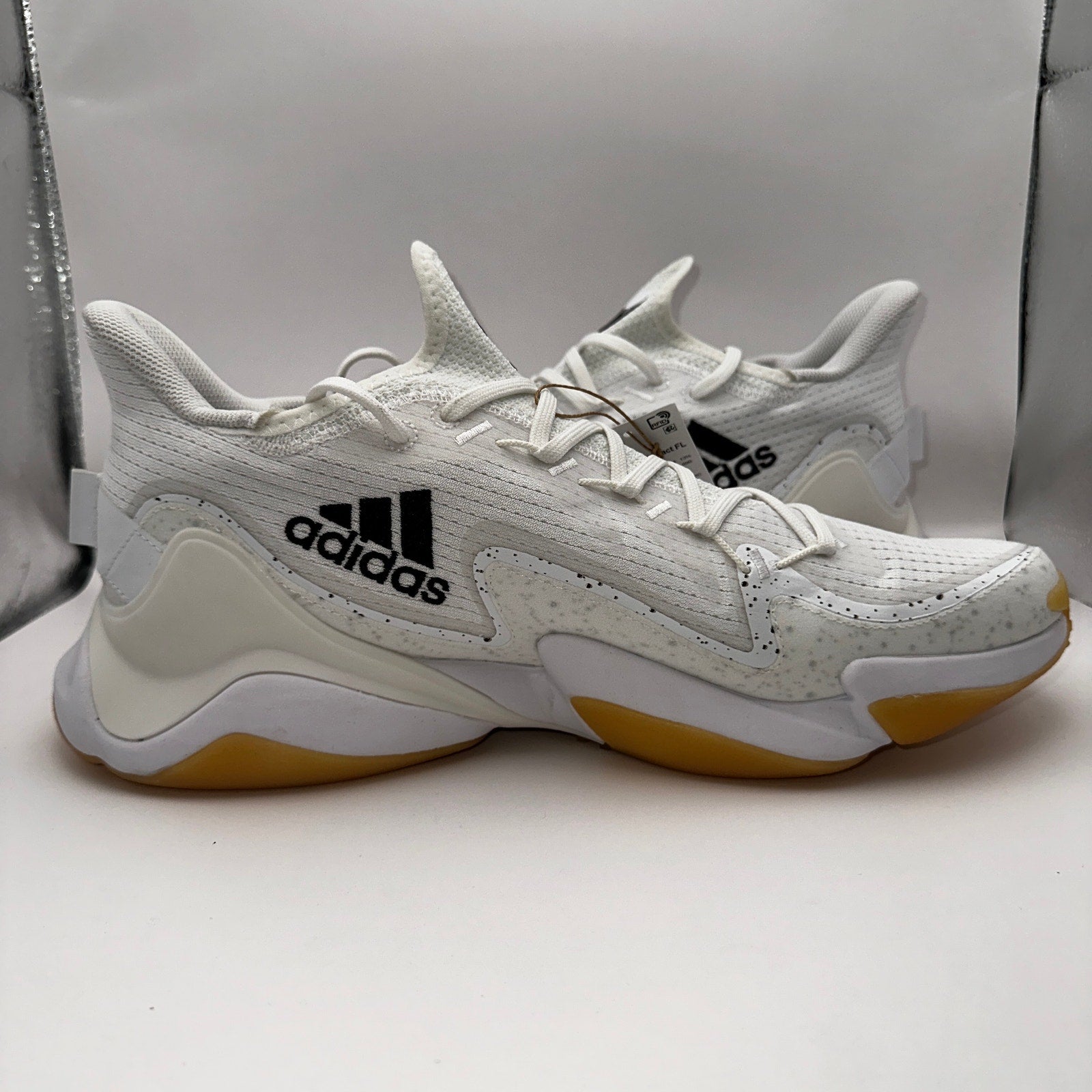 Adidas Mahome 1 Impact FL White Gum Basketball Shoes Size 14