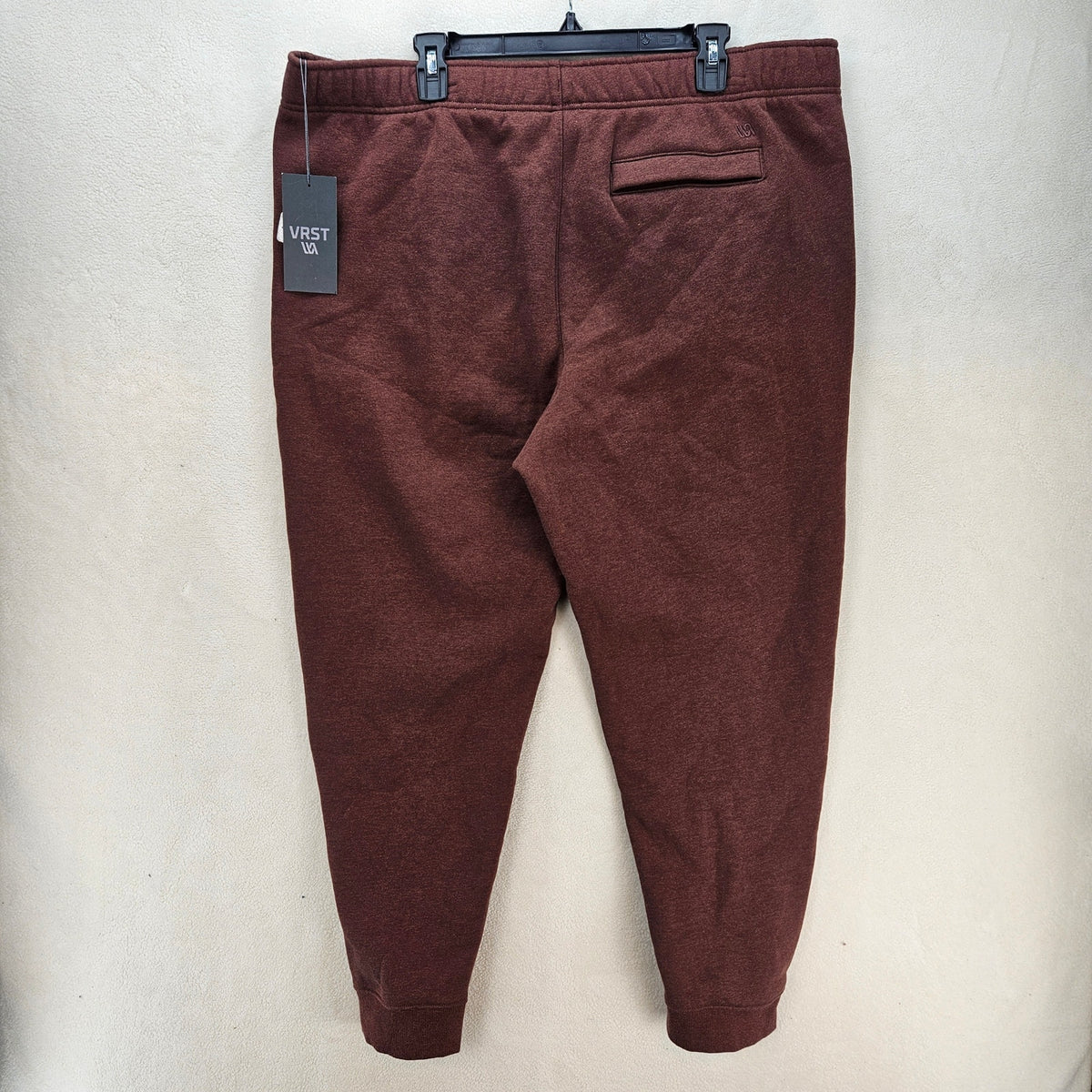 VRST MEN'S XXL FLEECE JOGGER PANTS EARTH BROWN HEATHER NWT
