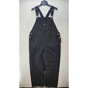VANS WOMEN'S XL BLACK OVERALL SIRELLE BLACK COTTON RELAXED FIT