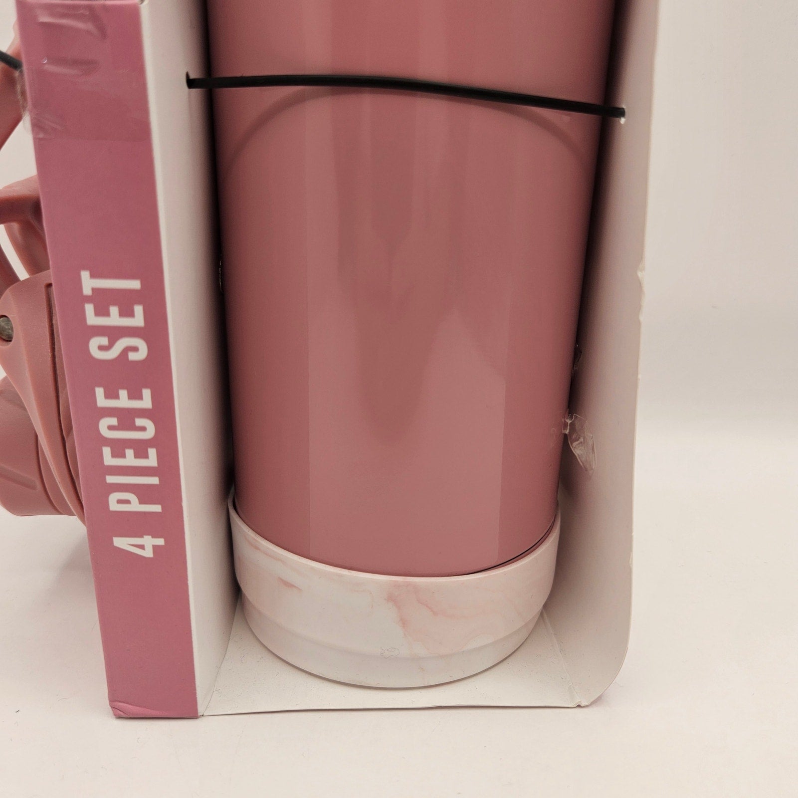 HYDRAGEAR 32oz ZENITH TUMBLER 4 PIECE PINK WATER BOTTLE NIB