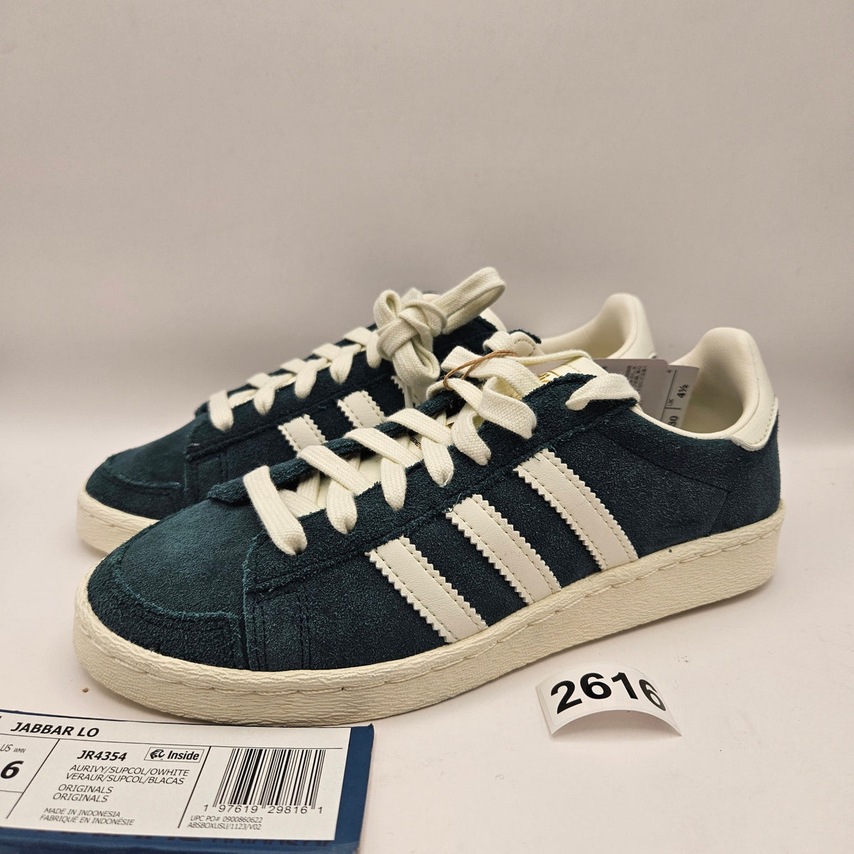 ADIDAS ORIGINALS WOMEN'S 6 JABBAR LO UNISEX AURORA IVY OFF WHITE JR4354 NWOB