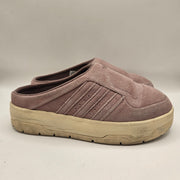 ADIDAS ORIGINAL WOMEN'S 7 ADIFOM STAN MULE BLIS PINK SUEDE SLIP ON CLOGS