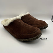 COLUMBIA Men's 7 Brown Sherpa Fur Clog Suede
