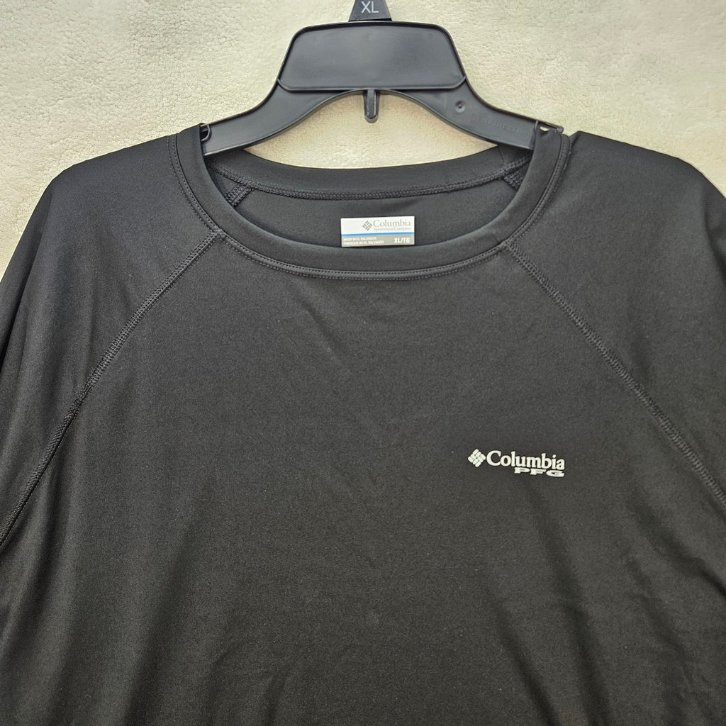 COLUMBIA X PFG MEN'S XL BLACK DEEP WAVES LONG SLEEVE SHIRT NWT