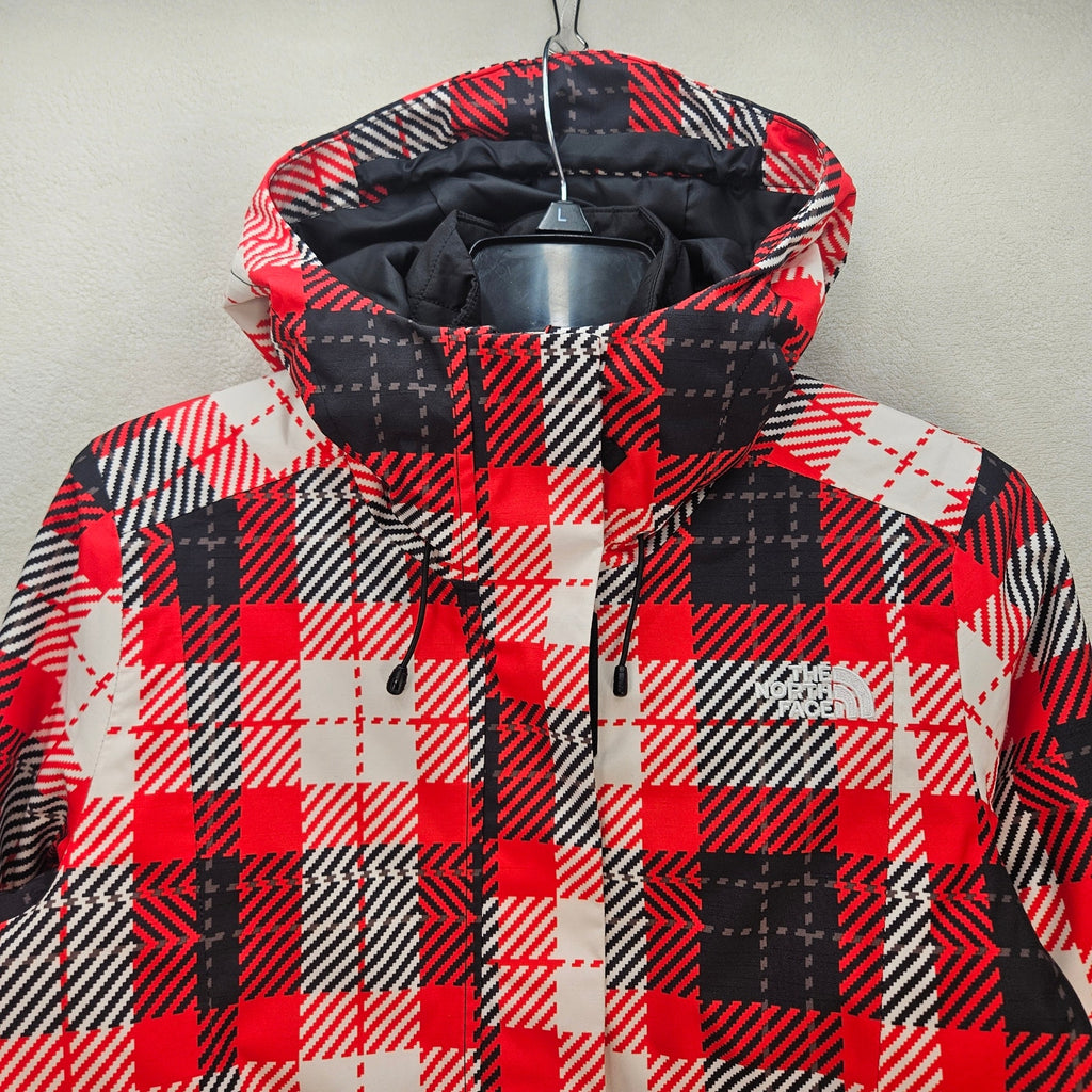 THE NORTH FACE WOMEN S MONARCH TRICLIMATE JACKET 3-IN-1 HOODED JACKET FIERY NWT