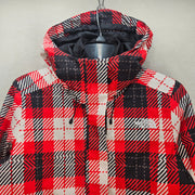 THE NORTH FACE WOMEN S MONARCH TRICLIMATE JACKET 3-IN-1 HOODED JACKET FIERY NWT