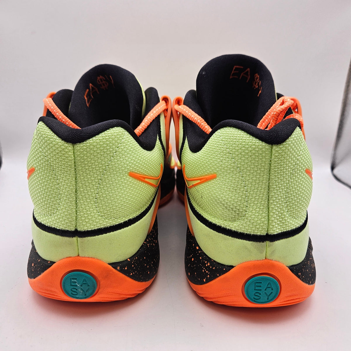 NIKE KD18 M11 BBALL HV1993-301 NEW TIMELINE CLEAR JADE LIQUID LIME ORANGE NEON