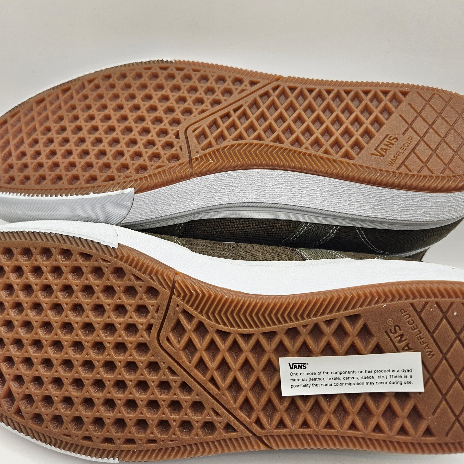 VANS MEN'S 13 CROCKETT HIGH DARK OLIVE TURE WHITE NWOB