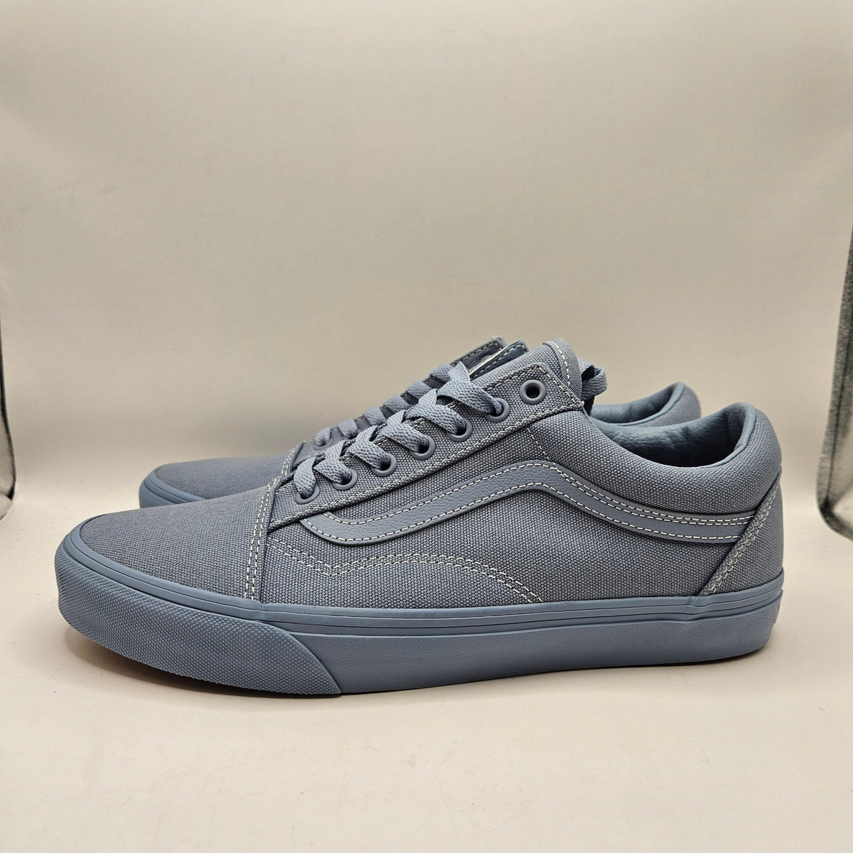 VANS MEN'S 9.5 OLD SKOOL PASTEL MONO DUSTY BLUE LOW TOP SNEAKER NWOB