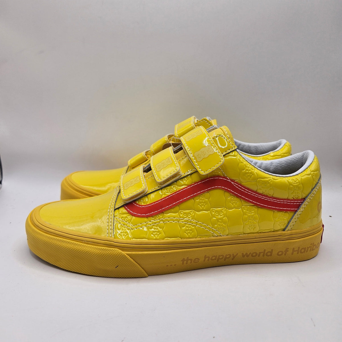 VANS X HARIBO GUMMY BEAR OLD SKOOL MEN'S 7 WOMEN'S 8.5 YELLOW SNEAKER NWOB