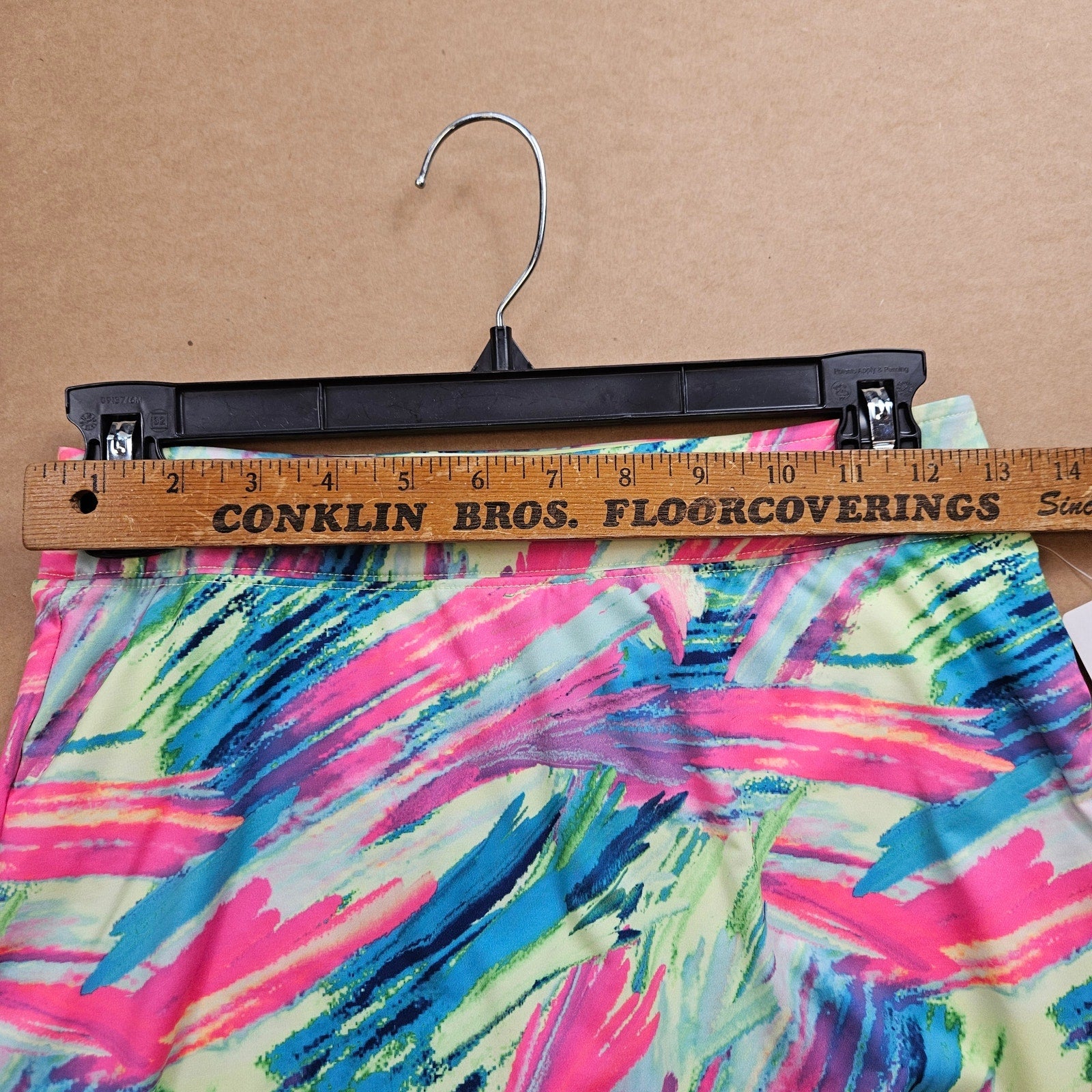PRINCE GIRLS TENNIS OUTFIT LOT TANK TOP(M) & SKORT(L) MULTICOLOR BRUSHSTROKE NWT