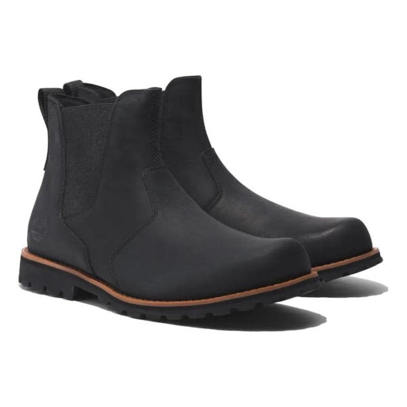 TIMBERLAND MEN'S 11.5 ATTLEBORO MID CHELSEA BOOT JET BLACK TB0A624N015 NIB