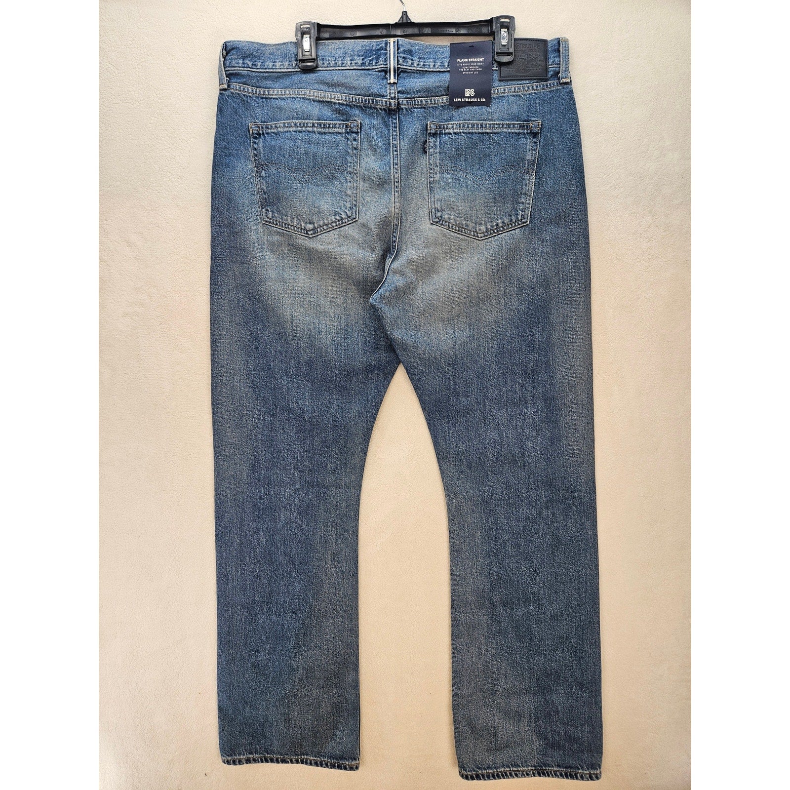 LEVIS WOMEN'S 34X32 JAPANESE MADE SELVEDGE PLANK STRAIGHT FIT NWT