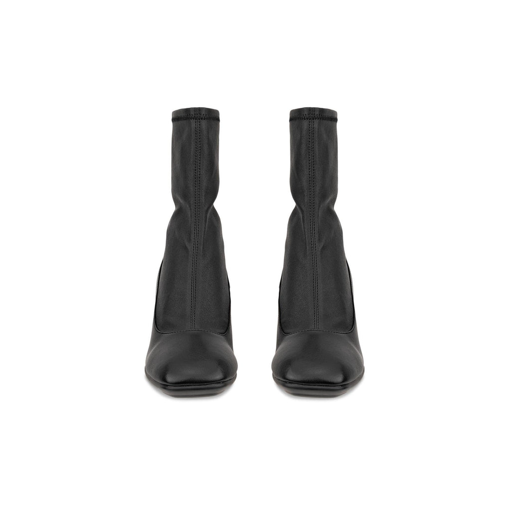 ECCO WOMEN'S 41 SCULPTED ALBA BLOCK 65 BLACK LEATHER HEEL BOOT NIB 23481351052