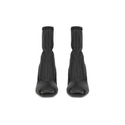 ECCO WOMEN'S 41 SCULPTED ALBA BLOCK 65 BLACK LEATHER HEEL BOOT NIB 23481351052