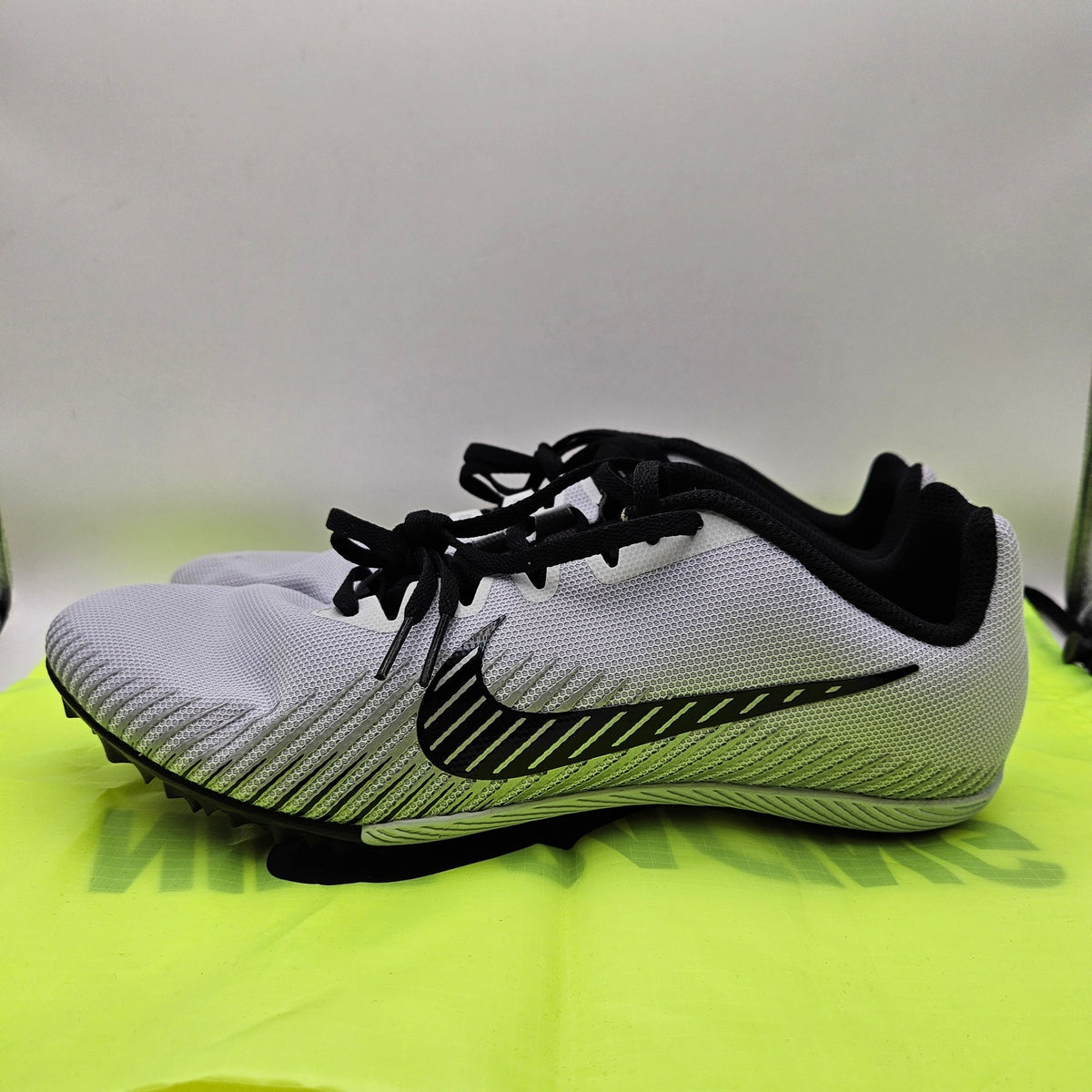 NIKE MEN'S 11.5 ZOOM RIVAL S 9 TRACK & FIELD SPRINT SPIKES GRY BLK AH1020-005