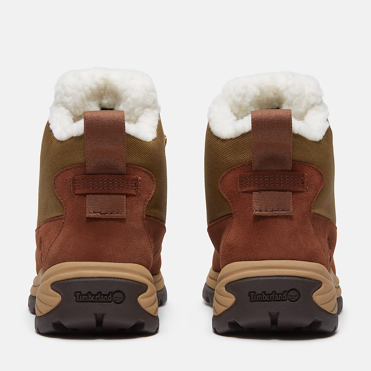 TIMBERLAND WOMEN'S 9 WHITE LEDGE MID LACE WATERPROOF SNOW BOOT BROWN NIB
