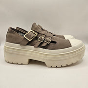 CONVERSE WOMEN'S 8.5 CTAS LUGGED HEEL MARY JANE PLATFORM SNEAKERS GREY A13552C