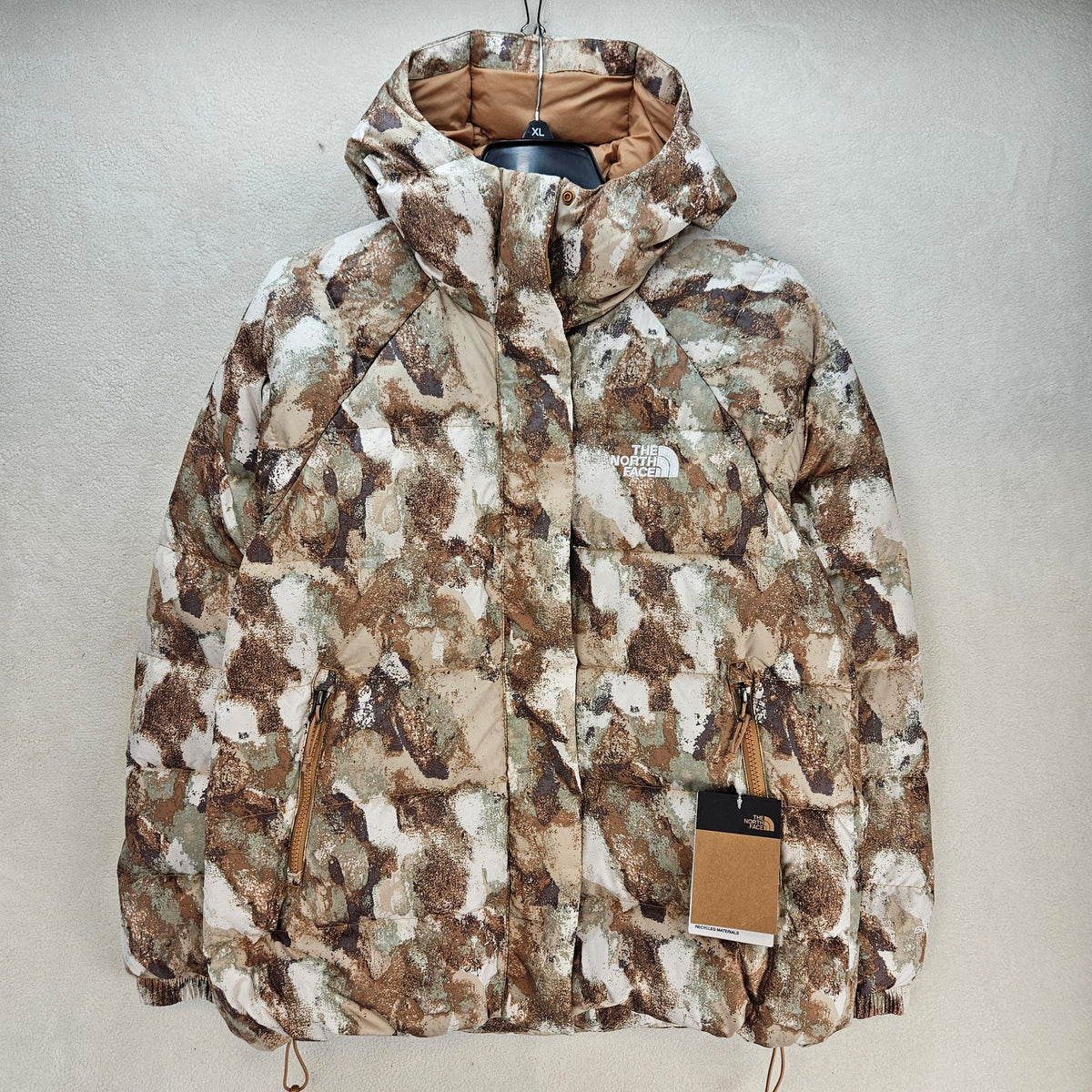 THE NORTH FACE WOMEN'S S HYDRENALITE DOWN JACKET MIDI ALMOND BUTTER NWT