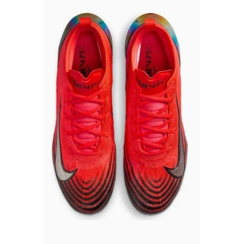NIKE MEN 9.5 VAPOR ELITE 1 FOOTBALL CLEATS CRIMSON ORANGE BLACK HF1099-600 NWOB