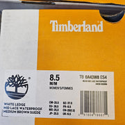 TIMBERLAND WOMEN'S 8.5 WHITE LEDGE MID LACE WATERPROOF SNOW BOOT BROWN NIB