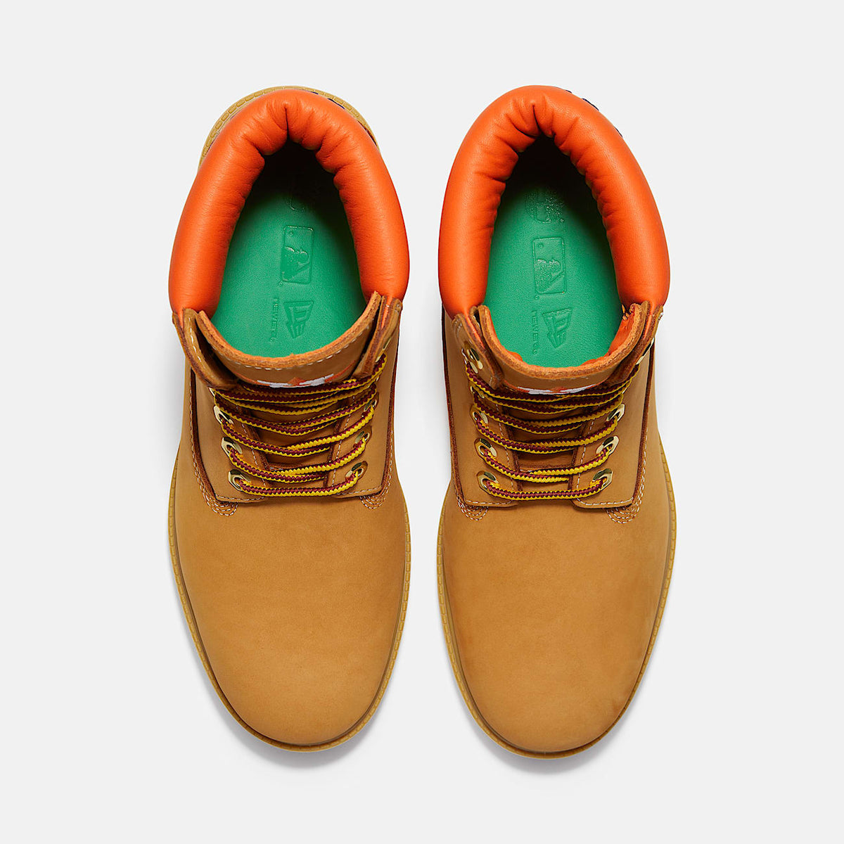 TIMBERLAND MEN'S 11.5 6 INCH BOOT WHEAT NEW ERA COLLAB HOUSTON ASTROS