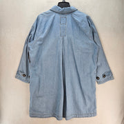 VANS WOMEN'S MEDIUM SKATE MAC DENIM COAT NWT LIGHT STONEWASH